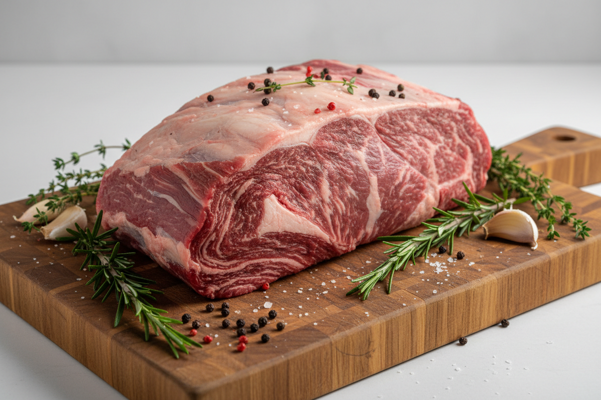 FARM RAISED GRASS FED ANGUS BEEF LARGE CHUCK