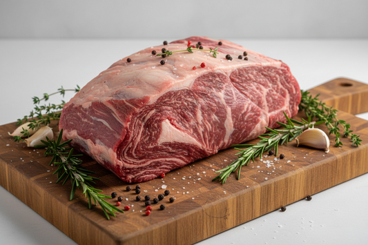FARM RAISED GRASS FED ANGUS BEEF LARGE CHUCK