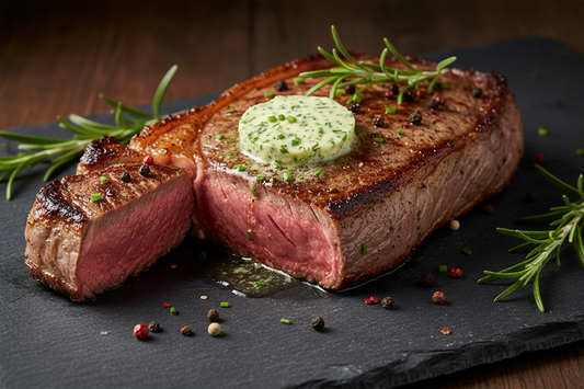 FARM RAISED GRASS FED ANGUS NY STRIP STEAK