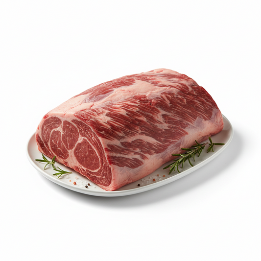 FARM RAISED GRASS FED ANGUS BEEF SHOULDER ROAST