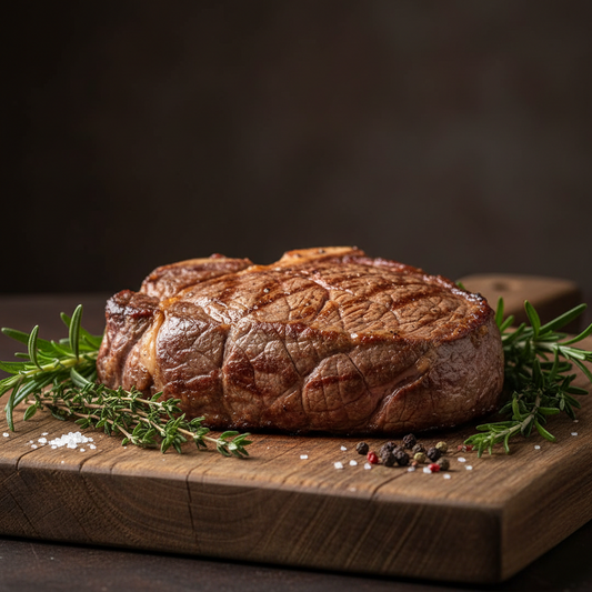FARM RAISED GRASS FED ANGUS BEEF STEAK CHUCK