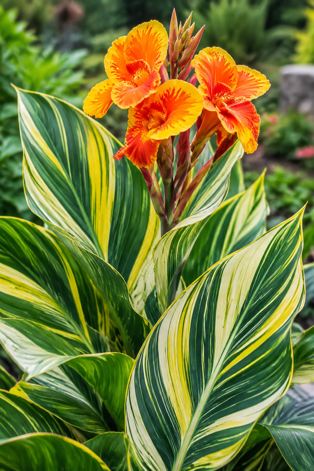 Canna Variegated leaf